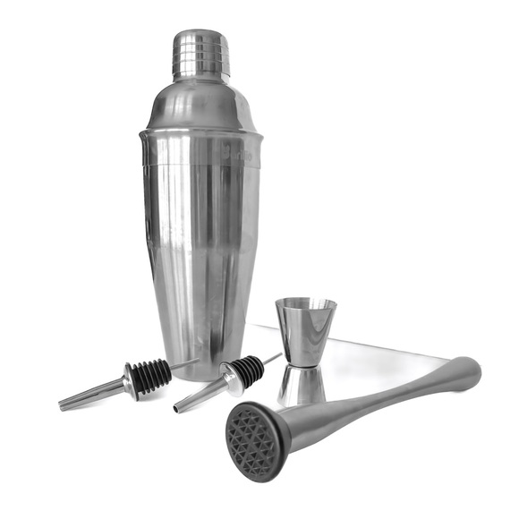 7-pc Barillio Mixology Bartender Kit Stainless-Steel Cocktail Shaker Bar Set - Picture 2 of 3